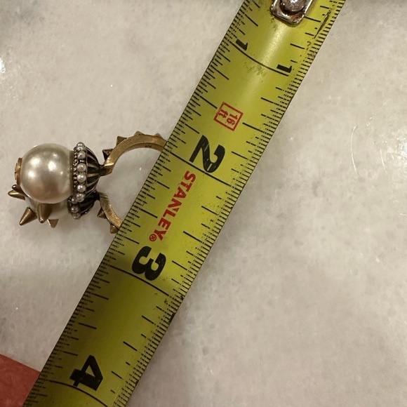 Ring Gold-Tone Metal & Faux Pearl - Picture 9 of 14